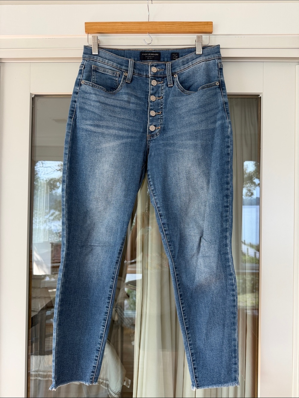 Lucky Brand Medium Blue Straight-Leg Jeans